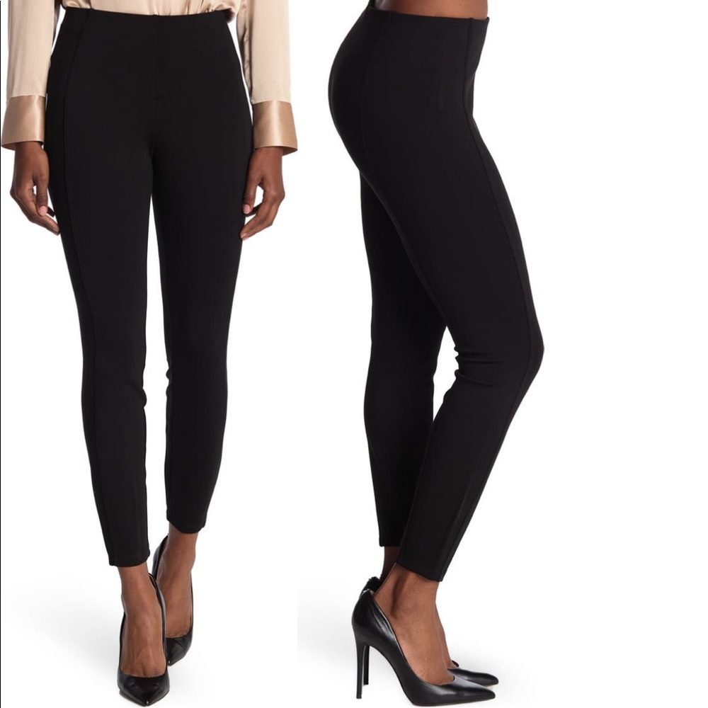 T TAHARI High Waist Ponte Knit Leggings